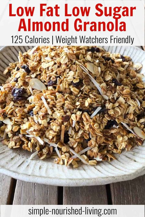 Low Fat Diet Plan, Low Salt Diet, Best Healthy Diet, Low Carb High Fat Diet, Best Diet Foods, Baking Powder Uses, Almond Granola, Healthy Eating Diets, Granola Recipe