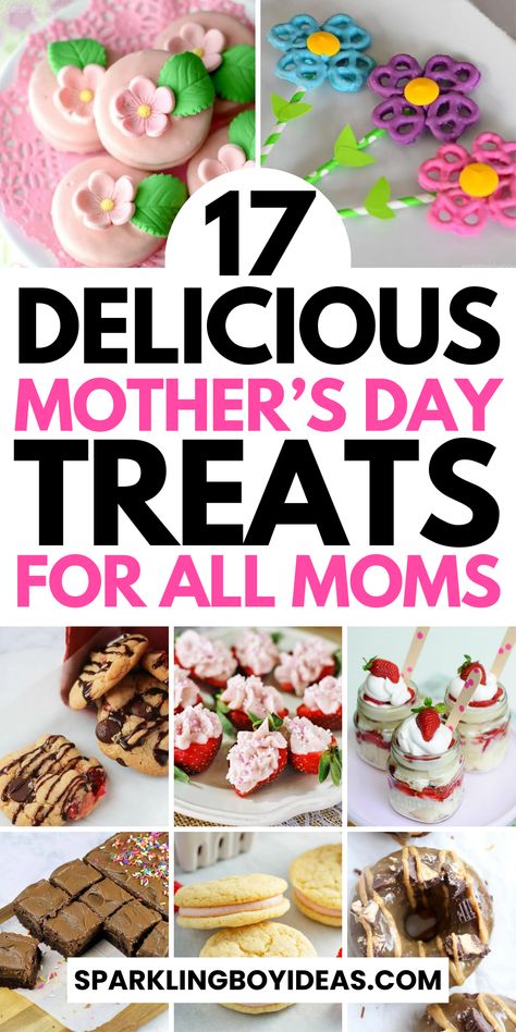 Surprise Mom with the sweetest Mothers Day treats! Dive into our easy Mother's Day desserts, from Mothers Day cookies, Mothers Day cakes, and cupcakes to homemade chocolate brownies for moms to no-bake desserts that will make her day special. Discover healthy Mother's Day snacks, for a thoughtful breakfast in bed. Find the perfect Mother's Day brunch recipes, edible Mothers Day gifts, and DIY gift ideas to show your love. Perfect for planning a tea party or looking for quick sweet treats. Mothers Day Food Gifts Ideas, Mother’s Day Bake Sale Ideas, Mother’s Day Mini Tin Cakes, Mother’s Day Snack, Mothers Day Snack Ideas, Mothers Day Baked Goods Ideas, Easy Mother’s Day Snacks, Mother’s Day Homemade Treats, Mothers Day Food Gifts