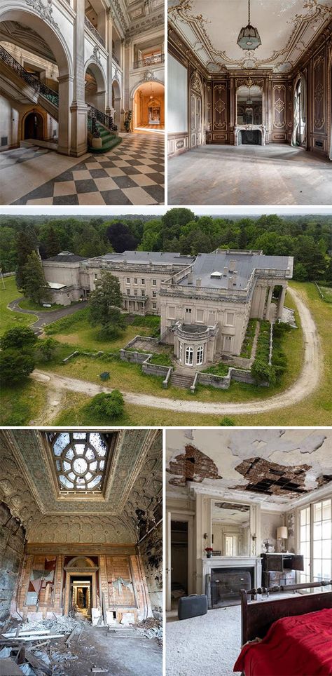 Old Abandoned Mansions, Lynnwood Hall, Lynnewood Hall, Estate Grounds, Old Mansions Interior, Weird History Facts, Elkins Park, Abandoned Mansion, Old Abandoned Houses