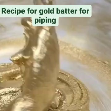 Gold Frosting How To Make, Gold Icing Buttercream, Gold Decorated Cake, How To Make Gold Icing, Gold Writing On Cake, Gold Icing How To Make, Gold Cake Decorating Ideas, Gold Buttercream Frosting, Rose Gold Cake Ideas Birthday