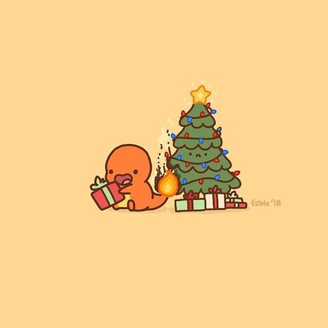 Tree bits roasting on an open fire... . . . . . #charmander #pokemon #nintendo #gaming #fanart #pokemonart #christmas #christmastree #cute… Gaming Fanart, Christmas Pokemon, Christmas Kawaii, Pokemon Nintendo, Anime Artist, Kirby Character, Pokemon Stickers, Cute Pokemon Pictures, Christmas Doodles