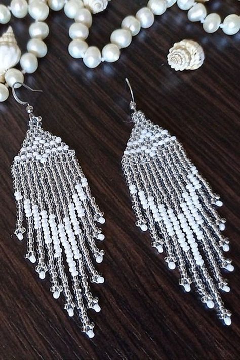 Beaded earrings native beadwork