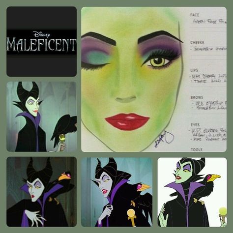 Maleficent Costume Cartoon, Maleficent Face Paint, Malificent Eye Makeup, Disney Characters Makeup, Maleficent Makeup Halloween, Maleficent Makeup Tutorial, Female Disney Characters, Disney Villains Makeup, Dark Fairy Costume