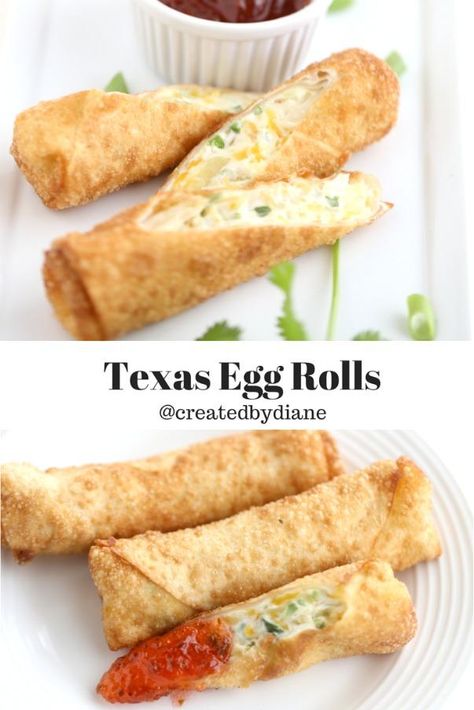 Texas Roadhouse Eggrolls, Road House Texas Egg Rolls, Stuffed Eggroll Recipes, Ideas For Egg Roll Wrappers, Texas Egg Rolls Roadhouse, Lasagna Egg Rolls, Texas Egg Rolls, Cream Cheese Egg Rolls, Texas Rolls