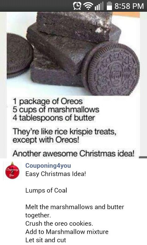 Lumps Of Coal Recipe, Coal Recipe, Lumps Of Coal, Lump Of Coal, Easy Snack Recipes, Sweet Snacks Recipes, Christmas Snacks, Fun Baking Recipes, Sweet Snacks