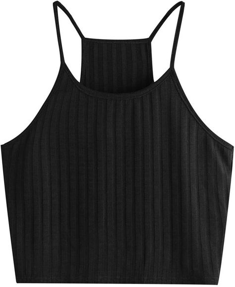 My Friend Has Never Bought Clothes on Amazon—I Told Her to Buy These 5 Pieces Stylish Tank Tops, Date Outfit Summer, Date Outfit Casual, Summer Basics, Wear Crop Top, Black Camisole, Long Sleeve Jumper, Ribbed Tank Top, Fitness Club