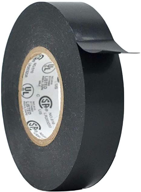 WOD ETC766 Professional Grade General Purpose Black Electrical Tape UL/CSA listed core. Vinyl Rubber Adhesive Electrical Tape: 3/4inch X 66ft. - Use At No More Than 600V & 176F (Pack of 1) Bus Advertising, Pink Tools, Electrical Tape, Office Accessories, Kitchen Accessories, No More, Pantry, Color Coding, Free Delivery