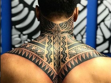 Lions’ Marvin Jones makes statement with new ‘tribal tattoo’ Small Tattoos Neck, Tattoos Neck, Tattoo Neck, Polynesian Tattoo Designs, Back Of Neck Tattoo, Maori Tattoo Designs, Muster Tattoos, Cool Forearm Tattoos, Neck Tattoo For Guys