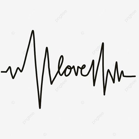 Heartbeat Line, Black And White Graffiti, Black Png, Valentine Banner, Remove Background From Image, Line Love, Heart Beat, Love Black, Vector Png