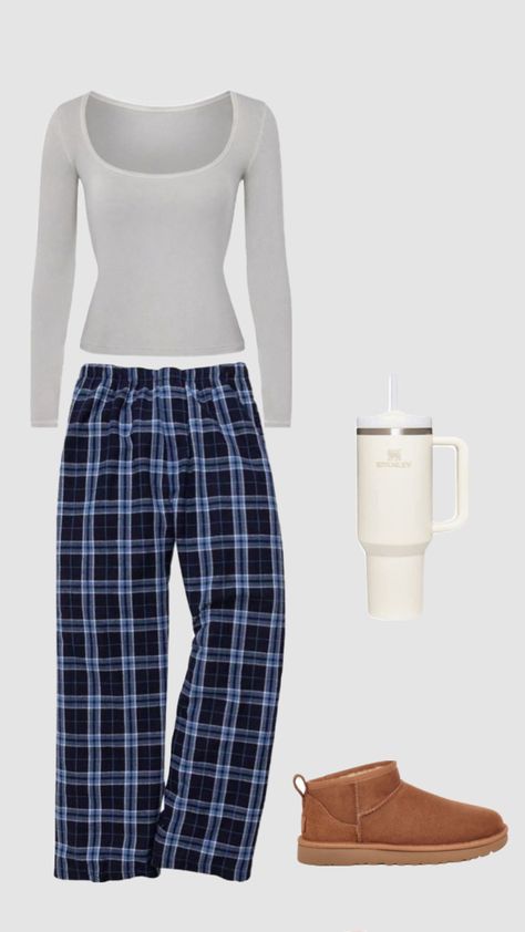 Pyjama Outfit, Pajama Pants Outfit, Outfits To Wear To School, Navy Blue Outfit, Rock Star Outfit, Pyjama Pants, Pajama Outfit, Blue Outfits, College Fits