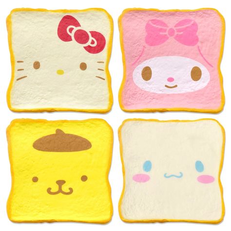 Sanrio Squishy, Big Donut, Hello Kitty Pompompurin, Bread Squishy, Squishy Food, Squishies Diy, Hello Kitty Cinnamoroll, Hello Kitty Dress, Paper Box Template