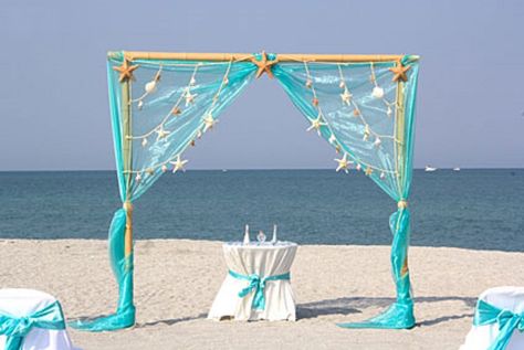 Arch way Beach Wedding Decorations Reception, Dream Beach Wedding, Beachy Wedding, Venice Florida, Sea Stars, Florida Beach Wedding, Wedding Beach Ceremony, Beach Ceremony, Florida Beach