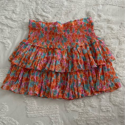 - Floral, Flowy Skirt Rush Skirt, Flowy Skirt Outfit, Fun Skirts, Everyday Outfits Summer, Cute Bottoms, Flowy Skirts, Floral Skirts, Colorful Skirts, Modest Summer Outfits