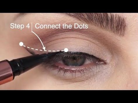 Simple Winged Eyeliner, Simple Eyeliner Tutorial, How To Put Eyeliner, Winged Eyeliner Tricks, How To Do Winged Eyeliner, Blue Eyeliner Makeup, Winged Eyeliner Makeup, Easy Winged Eyeliner, Eyeliner For Hooded Eyes