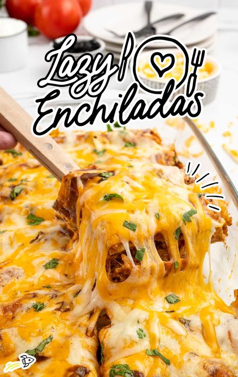 Taquito Enchiladas, Lazy Enchiladas, Cheese Taquitos, Enchilada Ingredients, Spaceships And Laser Beams, Beef Enchiladas, Enchilada Casserole, Enchilada Recipes, Beef Recipes Easy