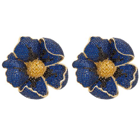 Now $564. Shop and get ideas of how to wear null LATELITA Poppy Earrings or find similar products for less. Sapphire Blue Earrings, Poppy Ring, Poppy Earrings, Blue Poppy, Statement Jewellery, Jewelry Outfit, Eternal Life, Sapphire Earrings, Sapphire Jewelry