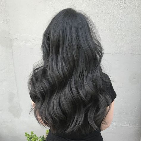 Gray Black Hair Color, Ash Grey Black Hair, Dark Grey Black Hair, Dark Ash Brown Dimensional Hair, Black Gray Hair Color, Charcoal Gray Hair Color, Dark Ash Gray Hair Color, Charcoal Grey Hair Color, Dark Ash Black Hair