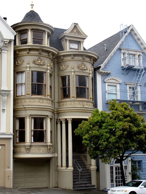 2226 California Street, San Francisco (built 1885) | Flickr San Francisco Victorian Houses, San Francisco Victorian, California Street, Victorian Houses, House Inspo, Victorian Homes, San Francisco, California, House Styles