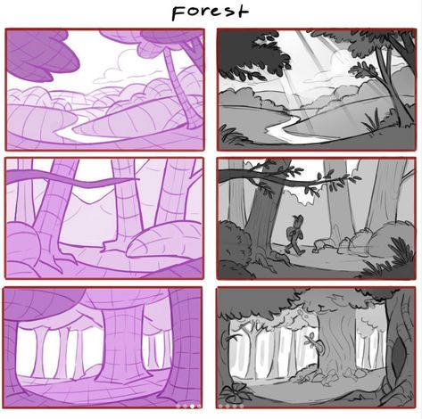 Mitch Leeuwe, Composition Tips, Artist Reference, Storyboard Drawing, Storyboard Ideas, Comic Book Layout, Storyboard Illustration, Perspective Drawing Lessons, Comic Tutorial