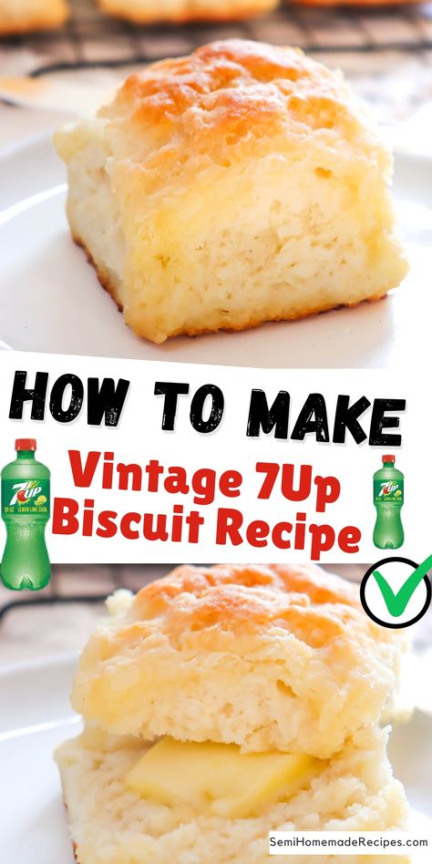 7up Biscuit, 7 Up Biscuits Recipe, 7up Biscuits, Best Biscuit Recipe, Homemade Biscuits Recipe, Easy Biscuit Recipe, Homemade Bread Easy, Bisquick Recipes, 7 Up