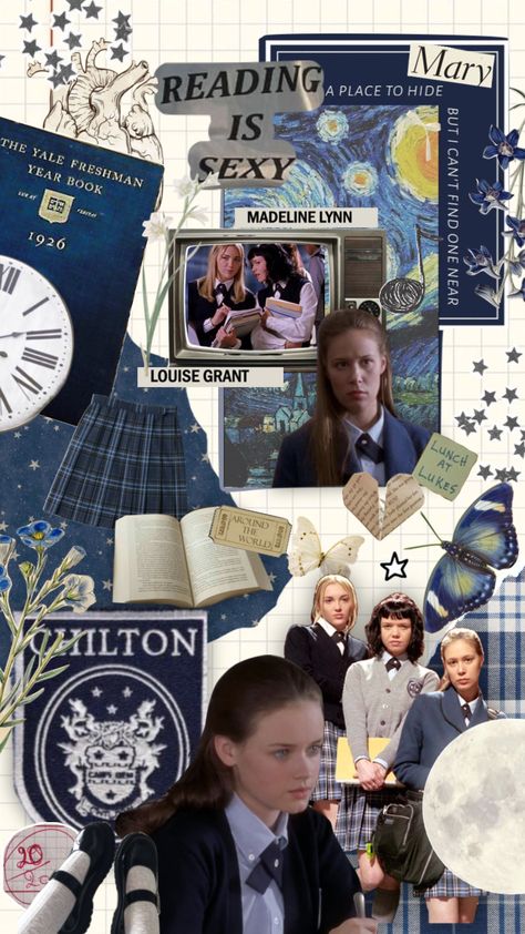 #chilton i miss this era 😭😭 #gilmoregirls #chiltonrory #chiltongirl #rorygilmore #parisgeller #madelineandlouise Romantisice School, Chilton Academy, Chilton Aesthetic, School Aestethic, Coloured Wallpaper, Study Wallpaper, Animated Movies Characters, Romanticize School, Paris Geller