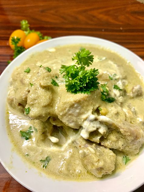 Afghani Mutton Recipe, Afgani Chicken Recipe, Afghani Chicken Recipe, Afghani Cuisine, Afghanistan Recipes, Afghani Recipes, Afghani Chicken Curry, Chicken Afghani, Italian Dishes Recipes