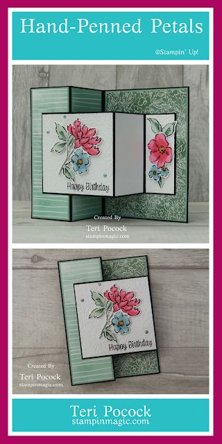 Z Fun Fold Cards, Su Spring Cards, Stampin Up Card Tutorials, Gatefold Cards Tutorials, Card Folding Ideas, Fold Cards Ideas, Fancy Fold Card Tutorials Templates, Card Folds Techniques Tutorials, Cards With Flowers