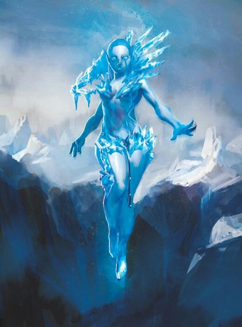 fire and ice elemental Ice Elemental, Ice Monster, Fantasy Races, Fantasy Monster, Wow Art, Arte Fantasy, Magical Creatures, Fantasy World, Fantasy Creatures