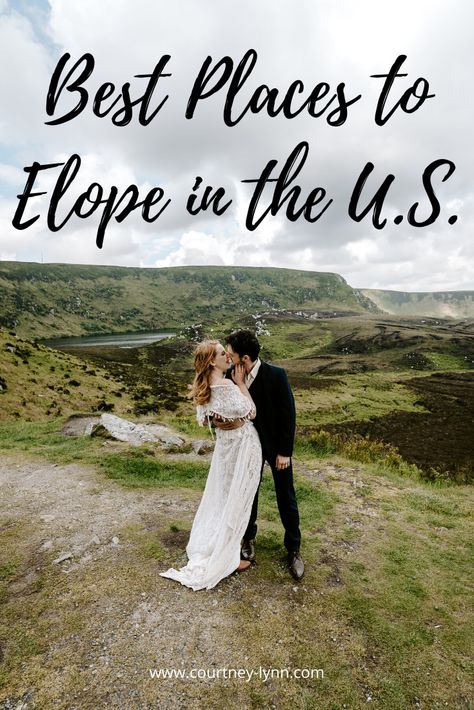 Elopement Venue Ideas, Eloping Ideas Destinations, Elopements Ideas, Wedding Dresses For Elopement, Simple Wedding Elopements, Unique Places To Get Married, Best Elopement Ideas, Low Key Elopement, Small Green Wedding