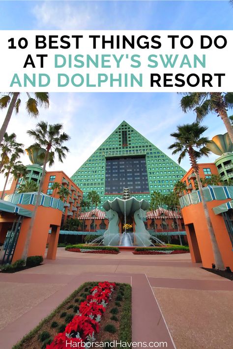 This is How to Staycation at the Walt Disney World Swan and Dolphin Resort Hotel Staycation, Disney Hotel, Crescent Lake, Disney Resort Hotels, Disney World Vacation Planning, Disney Hotels, Walt Disney World Vacations, Disney Resorts, Disney World Tips And Tricks