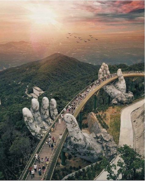 Golden Bridge, A Bridge, Da Nang, Vietnam, Bridge, On Instagram, Instagram