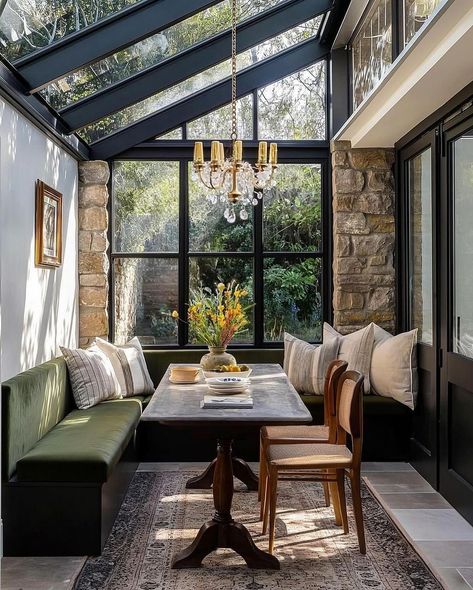 Beautiful banquette/kitchen nook area inspiration - love them all. What’s your favorite? The windows in #7 are just 😍😍😍 1- @vivirdesign an… | Instagram Katie Leclercq, Kitchen Banquette, House Extension Design, Table Bench, Kitchen Nook, Dining Nook, House Extensions, Wine Room, House Inspo