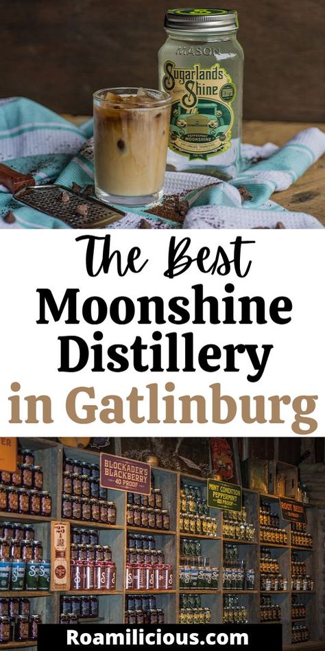 The next time you visit Gatlinburg, don;t forget to visit this amazing moonshine distillery that will make you want to visit here again and again. Sugarlands Shine Moonshine is easily the best moonshine distillary I have ever visited. #gatlinburg #distillery #gatlinburgtravel Moonshine Distillery, Moonshine Recipes, Gatlinburg Tn, Cocktail Making, We The Best, Gatlinburg, Pina Colada, Root Beer, Mixology