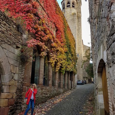 A perfect autumn day in Southern France 🍂🍁 This was my favourite time of year when we were living in the south of France. From the perfect temperatures, seasonal food, and stunning foliage colours, it's a perfect place to enjoy the autumn/fall season. Do you have a favourite place? 📍Cordes-Sur-Ciel, Occitanie #cordessurciel French Village, South France, France Itinerary, Popular Travel Destinations, France Travel Guide, Life Abroad, Move Abroad, Southern France, Expat Life