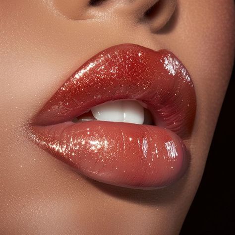 Glossy Ombre Lips, Pretty Lips Natural, Asian Lip Makeup, Lip Looks Black Women, Types Of Lips, Lipstick Photography, Lip Gloss Business, Lips Aesthetic, Storybook Cosmetics