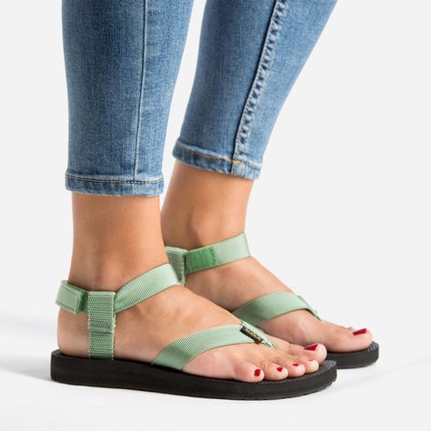 Teva® Official | Women's Original Sandal | Free Shipping at Teva.com Teva Original Sandal, Comfy Flip Flops, Sandal For Women, Chaco Sandals, Toe Ring Sandals, Chacos Sandals, Green Sandals, Outdoor Sandals, Walking Sandals