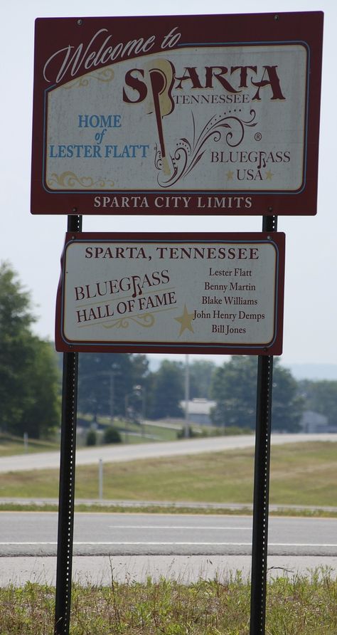 Sparta, TN City Limits Sign. Hwy 111 South. Sparta Tennessee, Doc Watson, Bill Monroe, Alison Krauss, Mountain Music, Bluegrass Music, State Of Grace, Grand Ole Opry, City Limits