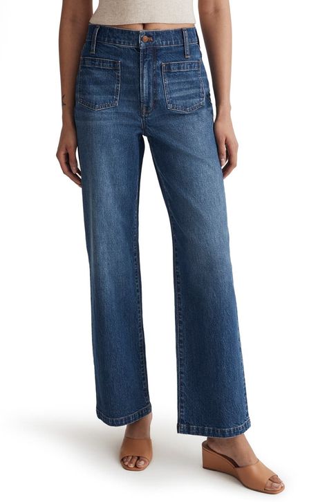 Madewell Jeans, Petite Jeans, Denim Details, Fall 2023, Trouser Jeans, Vintage Jeans, Jean Outfits, Cropped Jeans, Wide Leg Jeans