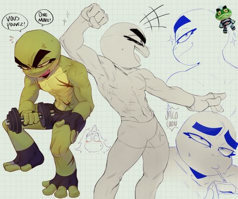 Male Art Reference, Rayman Legends, Draw The Squad, Boboiboy Anime, Teenage Ninja Turtles, Cartoon People, Character Design Male, Character Sketch, Cartoon Character Design