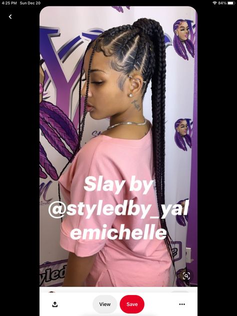 Simple Braided Ponytail Hairstyles, 6 Braids Hairstyles, High Ponytail Cornrows, Bob Braids Hairstyles, African Hair Braiding Styles, Braided Bun Hairstyles, Braids Hairstyles Pictures, Braided Ponytail Hairstyles, Hair Braid Videos