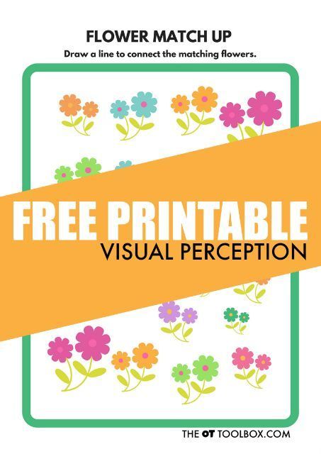 Flower theme free visual perception worksheet Visual Motor Activities, Visual Perceptual Activities, Visual Perception Activities, Visual Processing, Handwriting Activities, Occupational Therapy Activities, Vision Therapy, Elementary Learning, Executive Functioning Skills