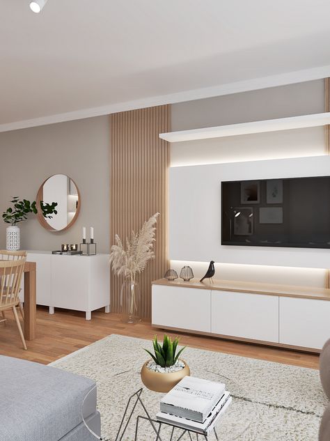 Condo Interior Design, Living Room Wall Units, Living Room Decor Gray, Living Room Tv Unit Designs, Condo Interior, Living Room Tv Unit, Interior Design Your Home, Home Stairs Design, Rental Decorating