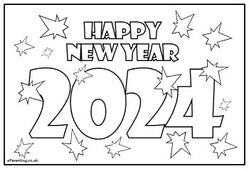 New Year's Drawings, New Year's Eve Crafts, New Year's Eve Activities, Kids New Years Eve, New Year Coloring Pages, Free Kids Coloring Pages, New Year Art, New Years Activities, Kids Coloring Pages