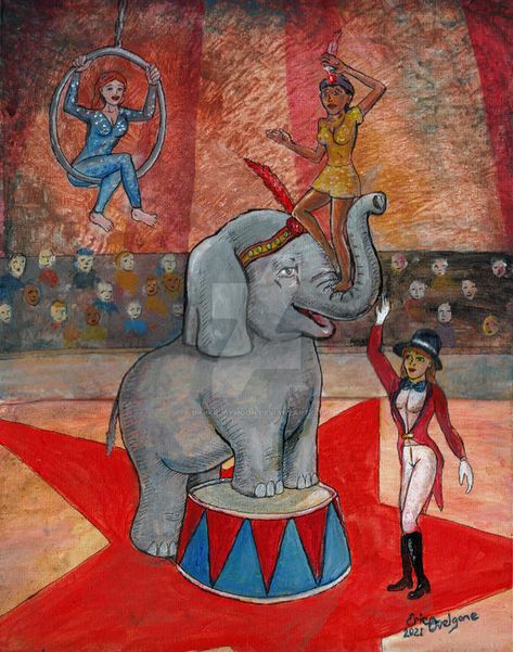 Join the Circus by DarkRubyMoon on DeviantArt Circus Drawing Ideas, Circus Painting Ideas, Circus Drawing Sketches, Circus Drawing, Circus Painting, Circus Book, Circus Pictures, Circus Activities, Circus Illustration