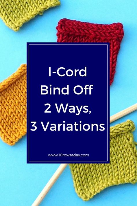 Knitting Hacks, Knitting Help, Knitting Basics, Knit Edge, I Cord, Knitting Instructions, Knitted Wit, Bind Off