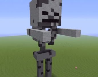 http://www.grabcraft.com/minecraft/skeleton-statue/minecraft-creatures Minecraft Skeleton Head Build, Minecraft Giant Skeleton Build, Minecraft Skeleton Build, Minecraft Dinosaur Skeleton, Minecraft Skeleton Statue, Giant Skull Minecraft, Minecraft Skulk Build, Minecraft Skeleton, Giant Skeleton