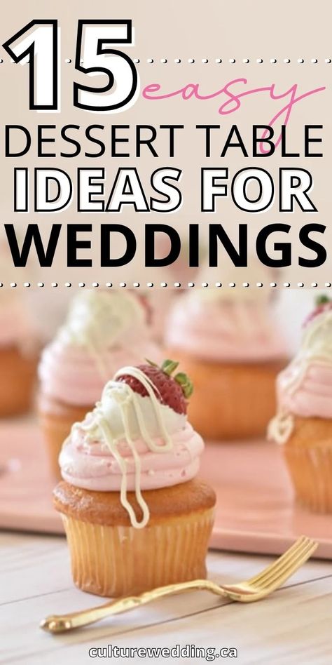 15 Easy Wedding Dessert Tables Worth Setting at your own wedding. Wedding Dessert Table Ideas For Every Theme! Check out my list of Amazing Wedding Dessert Table Ideas (& How to Create Your Own) Cake and dessert bars are certainly having a moment, and for good reason! Not only do they look great in your wedding snaps but they're a guaranteed guest-pleaser too. Easy Wedding Desserts, Dessert Bar Wedding Reception, Easy Dessert Table, Wedding Reception Dessert Table, Fun Wedding Desserts, Diy Wedding Desserts, Wedding Reception Desserts, Wedding Dessert Table Ideas, Rustic Wedding Desserts