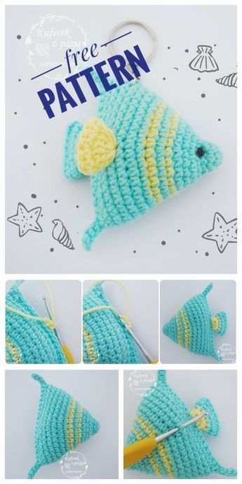 Gray Crochet Projects, Crocheted Fish, Crochet Fish Patterns, Fish Keychain, Keychain Patterns, Keychain Amigurumi, Crochet Fish, Crochet Easter, Crochet Keychain Pattern