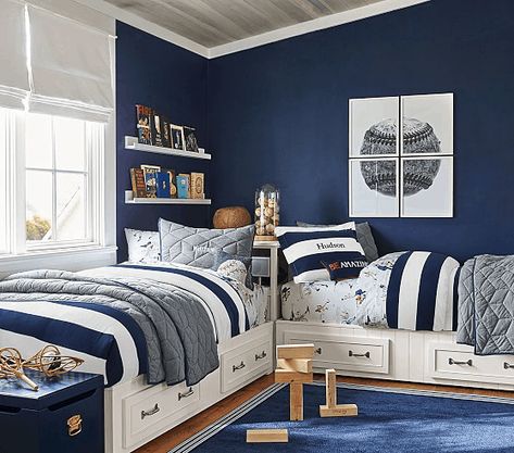 Beds in Shared Rooms: What are my Options? - Twin Pickle Boys Shared Bedroom, Kids Bedroom Boys, Boy Bedroom Design, Teen Boy Bedroom, Dekorasi Kamar Tidur, Boys Bedroom Decor, Plywood Furniture, Big Boy Room