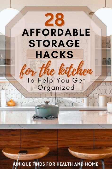 storage hacks Ideas For House, Kitchen Storage Ideas, Kitchen Storage Hacks, Affordable Storage, Small Kitchen Organization, Practical Kitchen, Kitchen Organization Pantry, Cheap Storage, Organization And Storage